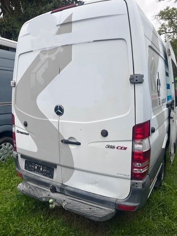 High top van MERCEDES-BENZ Sprinter 316 CDI Mixto mit Regaleinbauten & AHK