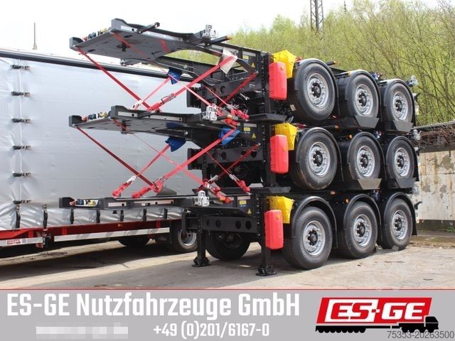 Swap body semitrailer KRONE 3-Achs-Containerchassis 20'