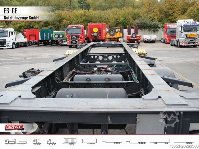 Swap body semitrailer KRONE 3-Achs-Containerchassis 20'