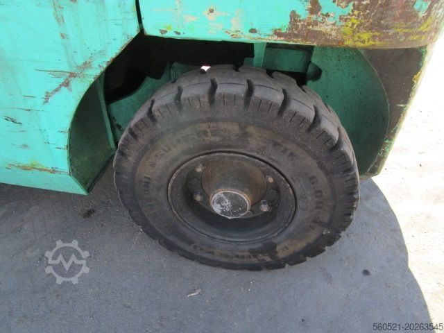 Diesel Forklift Mitsubishi 2,5 Ton.- Triplex 4,7m - Zinkenversteller + Seiten