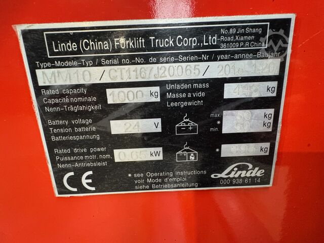 Manual stacker Linde MM 10 [ID: 336]