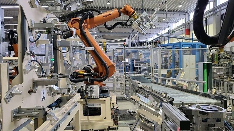 Schweißgerät Bielomatik Assembly Line