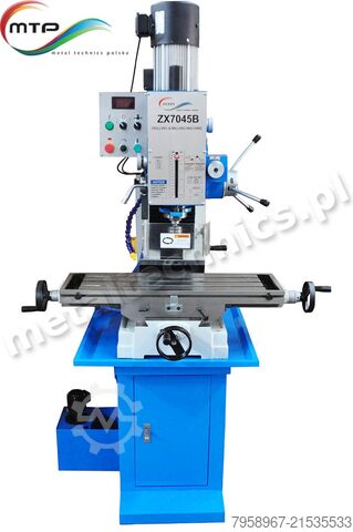 Bohr- und Fräsmaschine ZX7045B 45 mm VAR Metal Technics Polska WIERTARKO-FREZARKA MTP ZX7045B