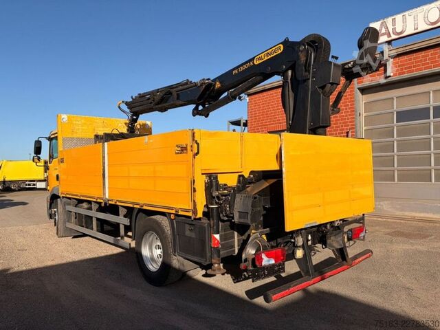 Flatbed truck MAN TG-M 18.290 4x2 BL Pritsche Heckkran 3xhydr.Ausc