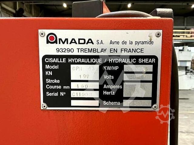 Blechscheren Amada GPN 630 Amada GPN 630