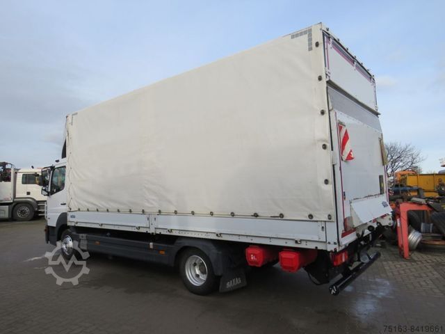 Curtain sider van MERCEDES-BENZ Atego 818 L Pritsche LBW LBW 1 to AHK+Luftans