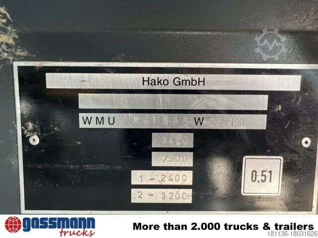 Kehrmaschine Multicar M31 4x4, 3-S-Kipper, Schneepflug, Streuer