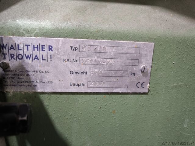 Vibratory finishing system Walther Trowal CD 400