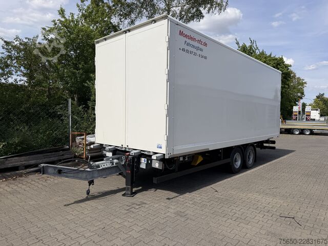 Box trailer Möslein TKO 105 D 7m weiß  Tandem- Koffer, Durchladbar, wenig benutzt