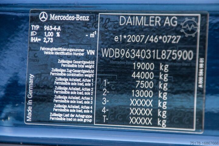 Standard tractor MERCEDES ACTROS 1848 LS+E6+HYDR.