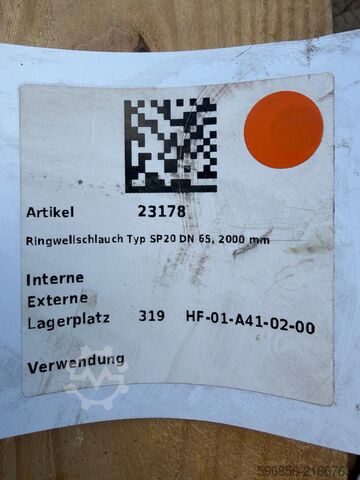 Kompensationsschlauch BOA DN65 PN16 – 2000 mm Wąż kompensacyjny BOA DN65 PN16 – 2000 mm Wąż kompensacyjny BOA DN65 PN16 – 2000 mm