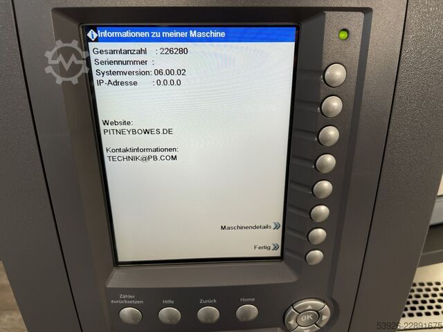 Envelope inserting machine Pitney Bowes Relay 5000 from 2024 only 226.000 clicks