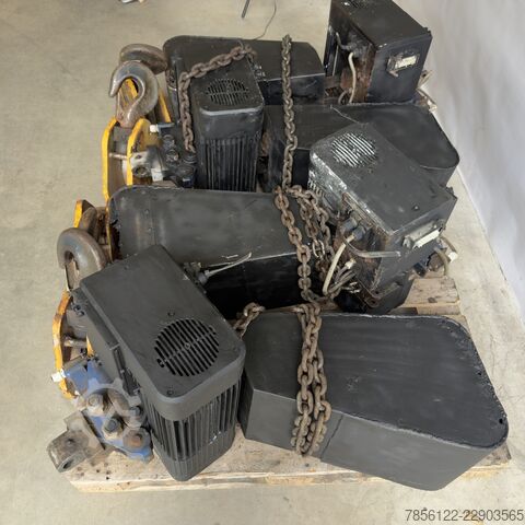 4x Electric chain hoist 7.5T, 400 V Verlinde Eurochain VL25 (type VL25 7502 B1)