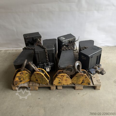 4x Electric chain hoist 7.5T, 400 V Verlinde Eurochain VL25 (type VL25 7502 B1)