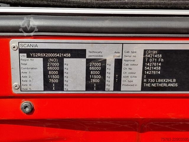 Standard-SZM Scania R730 V8 Highline 6x2 - Show truck - Full spec -...