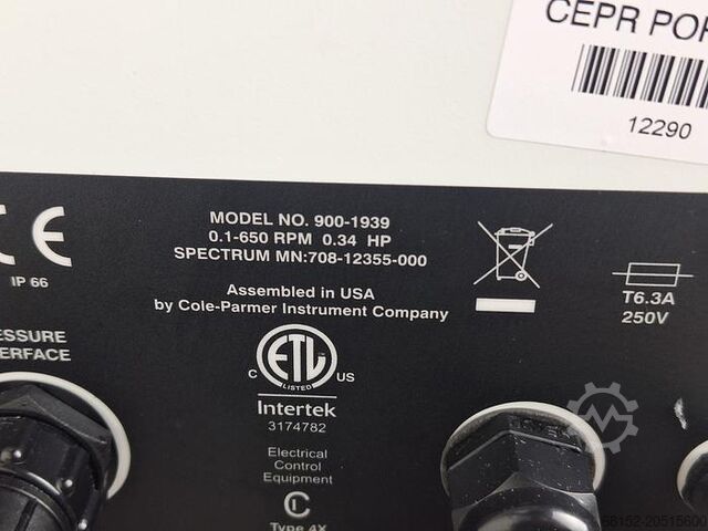 Spectrum Labs KrosFLO TFF System KMPi Auxiliary Pump for Diafiltration Spectrum Labs KrosFLO TFF System KMPi Auxiliary Pump for Diaf...