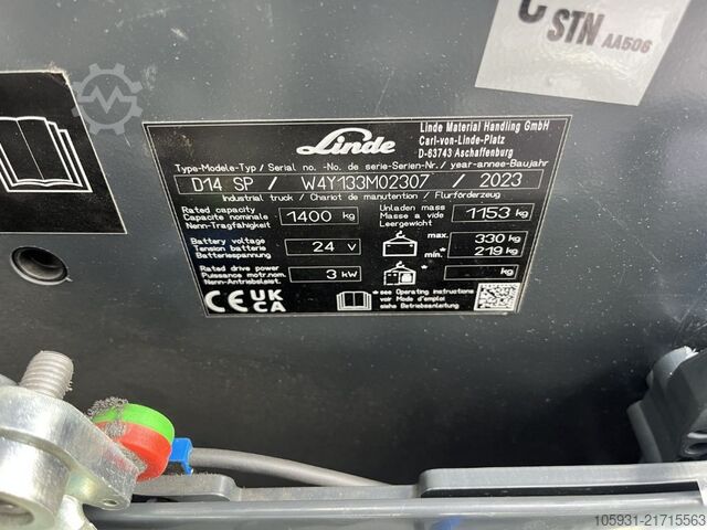 Stand-on stacker Linde D14SP