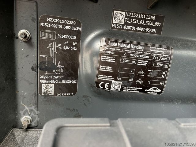 LPG Forklifts Linde H20T-01