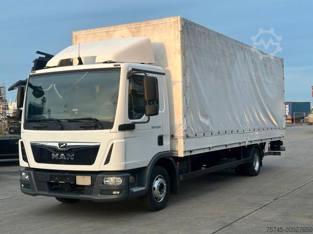 LKW mit Pritsche & Plane MAN TGL 12.220 * ACC-SPUR-ASST * BORDWAND * LBW *