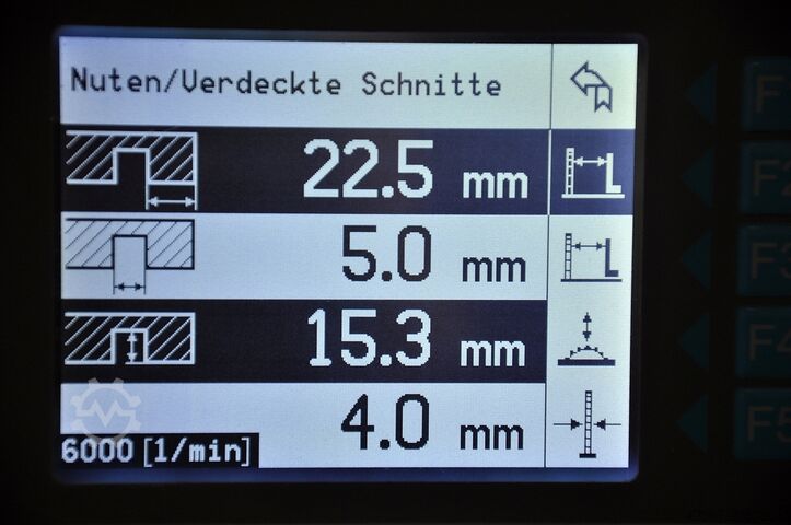 Formatkreissäge mit 4 gesteuerten Achsen Altendorf F45 ELMO IV plus
