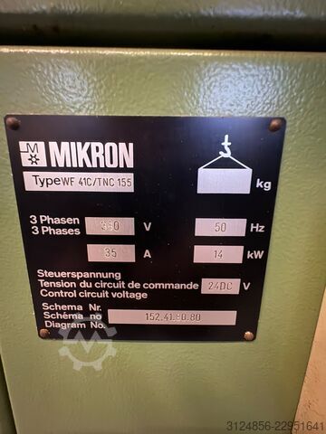 Milling machine Mikron WF 41 C