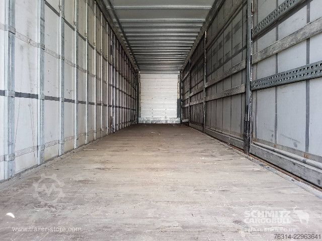 Open semitrailer with tarp Schmitz Cargobull Curtainsider Mega Getränke