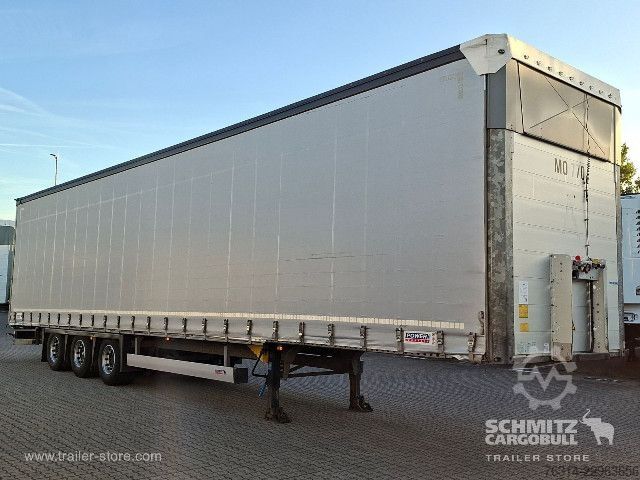Open semitrailer with tarp Schmitz Cargobull Curtainsider Mega Getränke