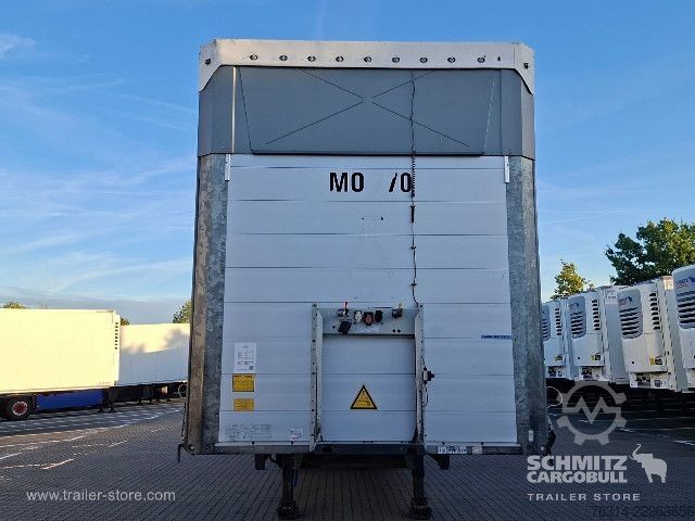 Open semitrailer with tarp Schmitz Cargobull Curtainsider Mega Getränke