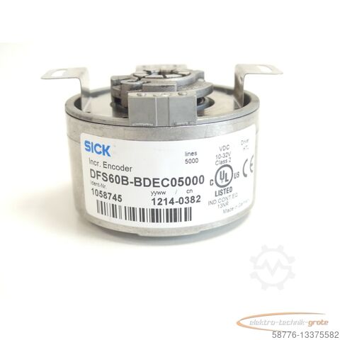 Component Sick DFS60B-BDEC05000 Incr. Encoder . 1058745 SN:1214-0382 - ungebr.! -