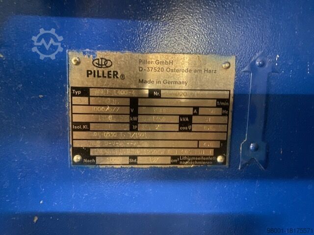 Generator Notstromaggregat Deutz MWM 1400 KVA TBD