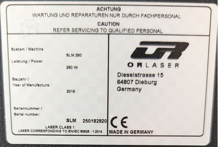 3D Drucker ORLASER ORLAS CREATOR SLM250