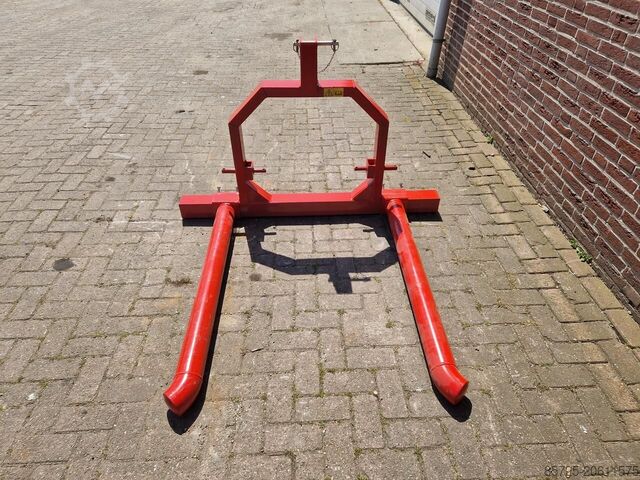 Round bale clamp  Balendrager