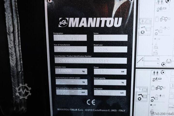 Telehandler Manitou MRT2660 360 160Y ST5 S1 Valid inspection, *Guarant
