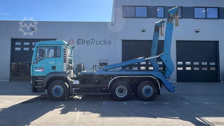 Container transport MAN TGA 26.310 (POMPE MANUELLE / MANUAL PUMP / 6X2 ...