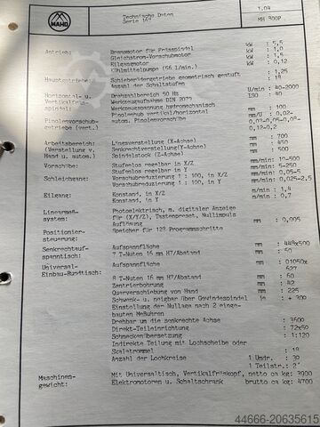 Tool room milling machine MAHO MH 800P