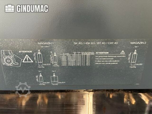 DMG MORI DMU 60 monoBLOCK DMG MORI DMU 60 monoBLOCK