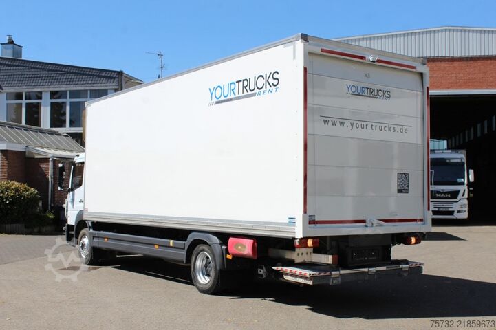 Box truck Mercedes-Benz Atego  1218 Koffer LDW LBW Seitentür Rolltor