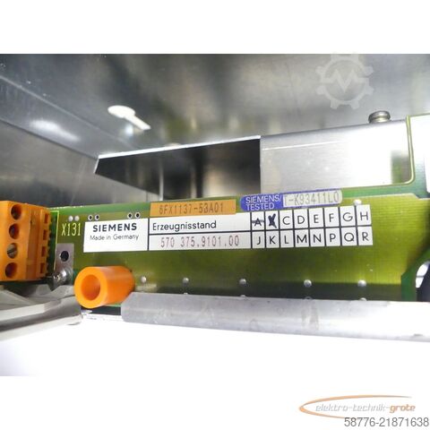Component Siemens SINUMERIK 820 T 6FC3231-0AC-Z Bedientafelgehäuse m. Tastatur SNT1751817