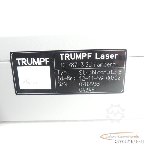 Component Trumpf 12-11-59-00/02 Strahlschutz B SN: