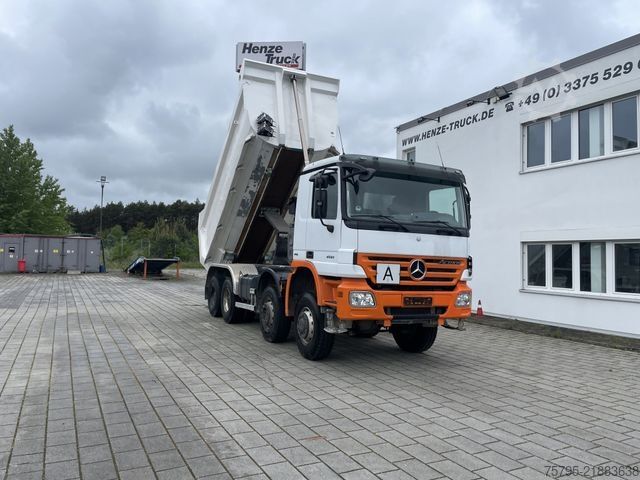 Tipper truck MERCEDES-BENZ Actros 4141 8x6 4 Achs Muldenkipper Meiller 17m³