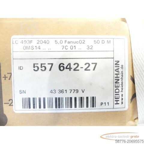 Component Heidenhain LC 493F ML 2040 ID: 557642-27 Längenmassstab SN: 43361779V - ungebr.-