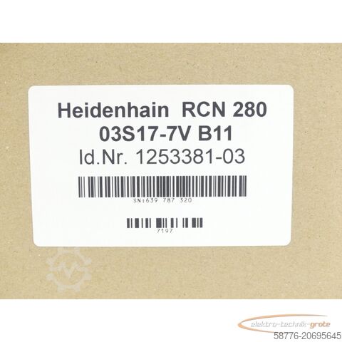 Component Heidenhain RCN 280 03S17-7V Id. 1253381-03 SN:639787320 generalüberholt mit 6 Monaten Gewährleistung!
