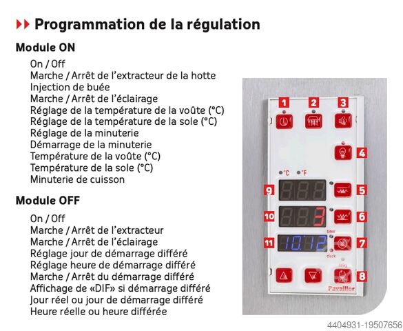 Used PAVAILLER 4-deck electric deck oven PAVAILLER 1824626