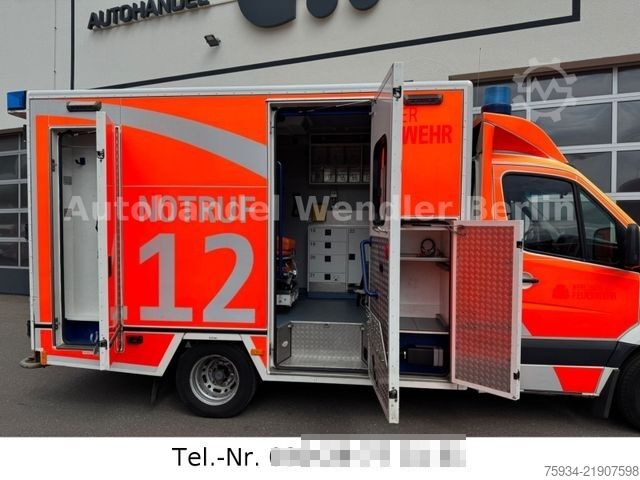Fire truck MERCEDES-BENZ Sprinter 516 CDI RTW Fahrtec Stryker Trage+Stuhl