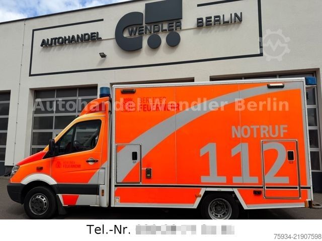 Fire truck MERCEDES-BENZ Sprinter 516 CDI RTW Fahrtec Stryker Trage+Stuhl