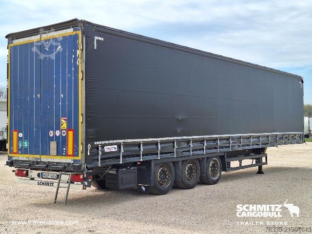 Open semitrailer with tarp Schmitz Cargobull Curtainsider Mega