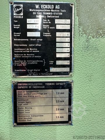 Blechformer Eckold KF320