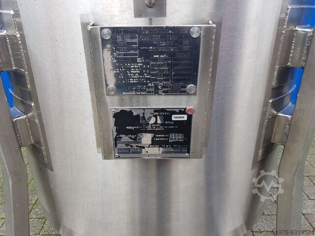 Edelstahl Druckbehälter Rührwerk