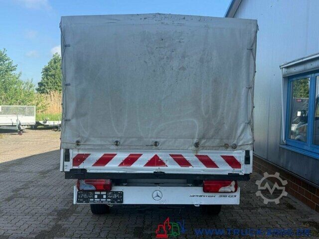 Curtain sider van Mercedes-Benz Sprinter 316 CDI DoKa Plane Klima AHK Tempomat