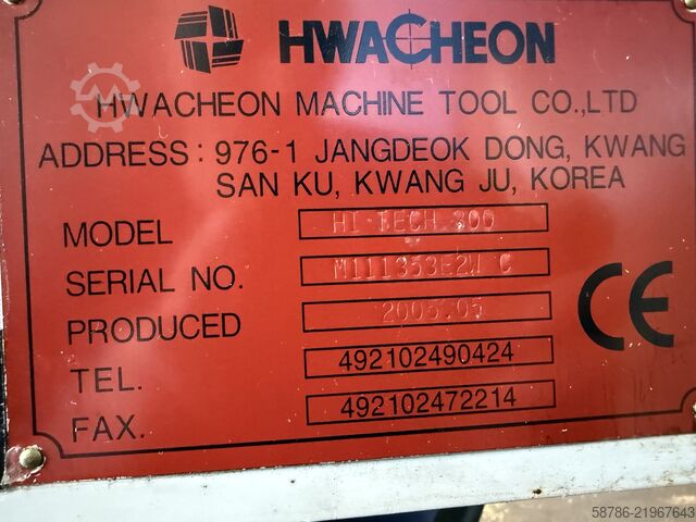 CNC lathe Hwacheon HiTech 300